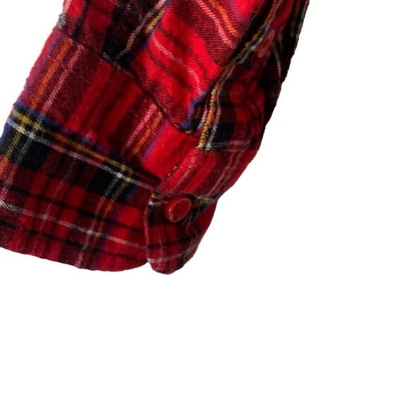 Pre Owned Women’s Time and Tru Long Sleeve Plaid Button Up Sz Med Casual Comfort - Picture 2 of 10